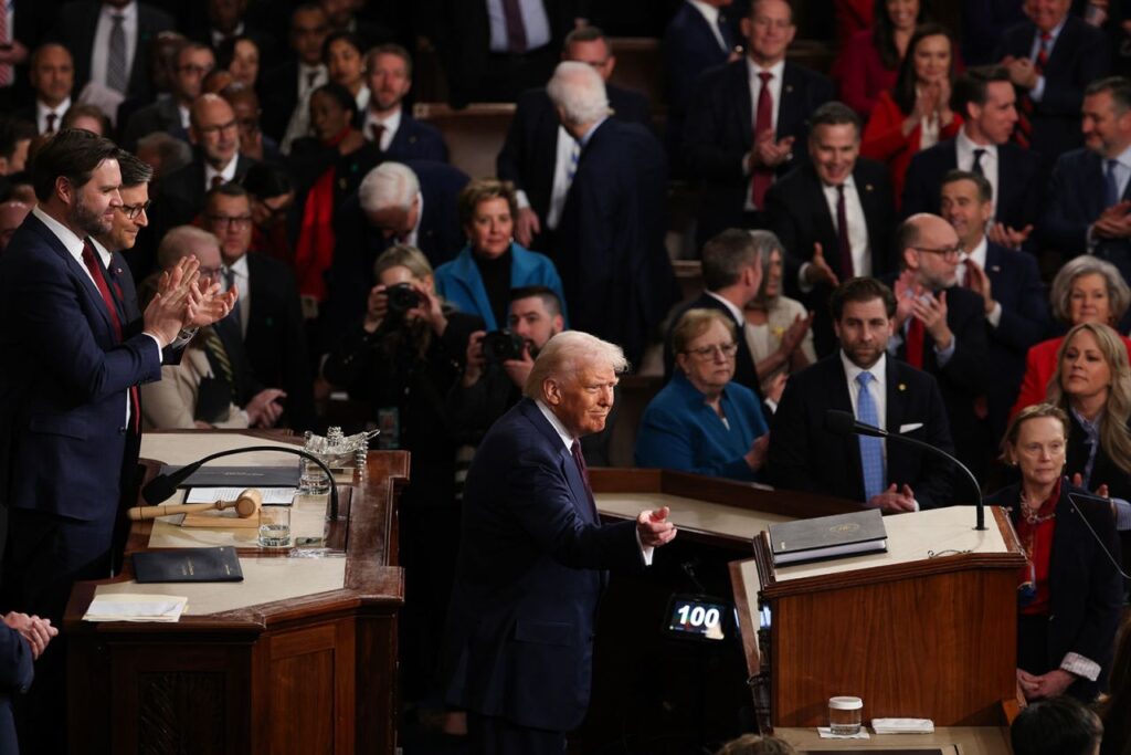 Donald Trump Touts Accomplishments In Congress Address