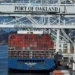 UN Strikes Deal On Shipping Emissions 13 A shipping crane stands over a container ship at the Port of Oakland in Oakland, California
