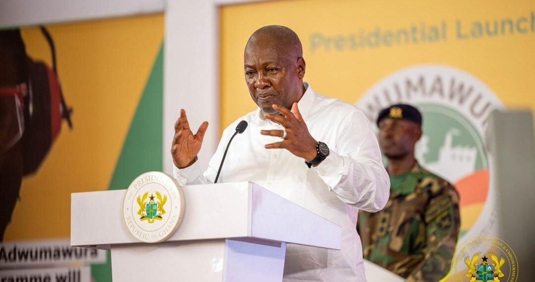 Adwumawura Programme Launched to Incubate 10,000 Entrepreneurs Yearly 1 HE President John Dramani Mahama