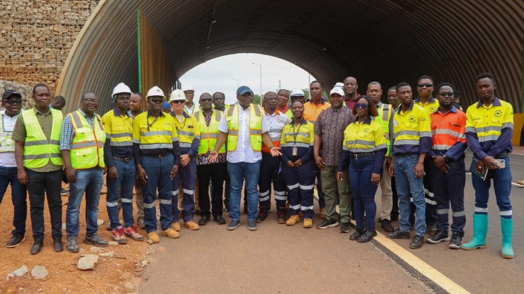 Agboza @Road inspection 3