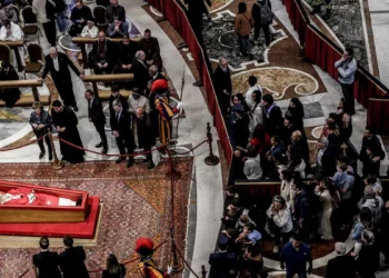 Pilgrims and the faithful pay their respects to the late Pope Francis as Vatican Readies For Pope Francis’ Funeral