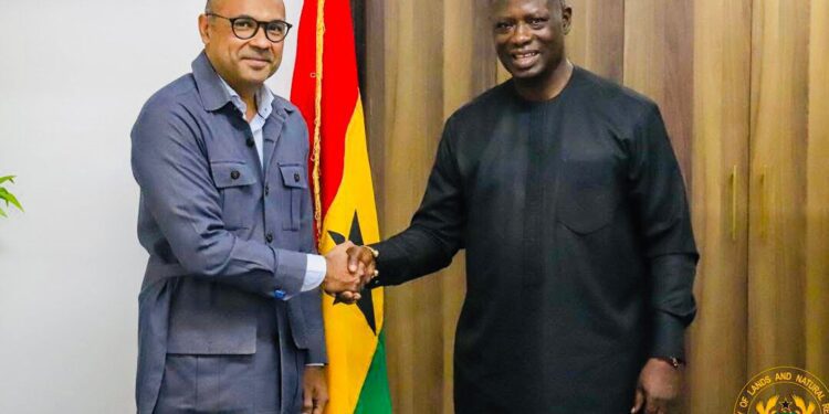 Ghana to Issue Africa’s First FLEGT License 1 Hon. Emmanuel Armah-Kofi Buah, Minister for Lands and Natural Resources meeting with the European Union (EU) Ambassador to Ghana, H.E. Irchad Razaaly