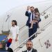 Vance Lands In India For Talks 11 JD Vance and the second lady, Usha, disembarking from Air Force Two as Vance Lands In India For Talks