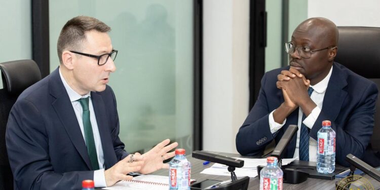 Ghana, IMF Begin Fourth Review Mission Amid Economic Reforms 1 Dr Cassiel Ato Forson, Ghana's Minister of Finance engages IMF officials