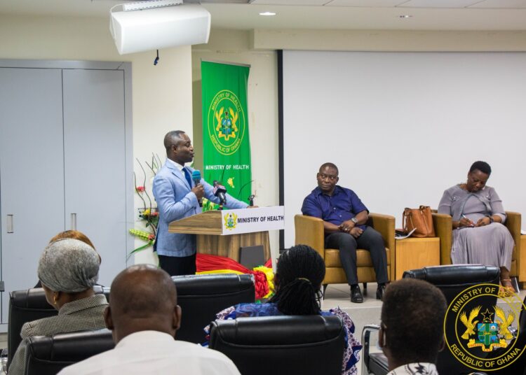 Minister for Health, Hon. Kwabena Mintah Akandoh, engages the Conference of Heads of Health Training Institutions (COHHETI)