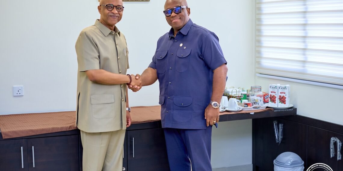 UNICEF Pledges Continued Support for NHIA to Improve Ghana’s Healthcare 1 UNICEF Representative to Ghana, Mr. Osama Makkawi Khogali, meets with Chief Executive of the NHIA, Dr. Bampoe