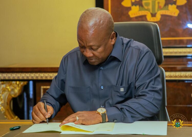 President Mahama Signs Bills Scrapping E-Levy, Betting Tax, Emissions Levy 1 HE President John Dramani Mahama