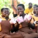 School Girsl with Sanitary Products