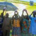 President John Dramani Mahama and other dignitaries at the launch of the Free Sanitary Pad Programme