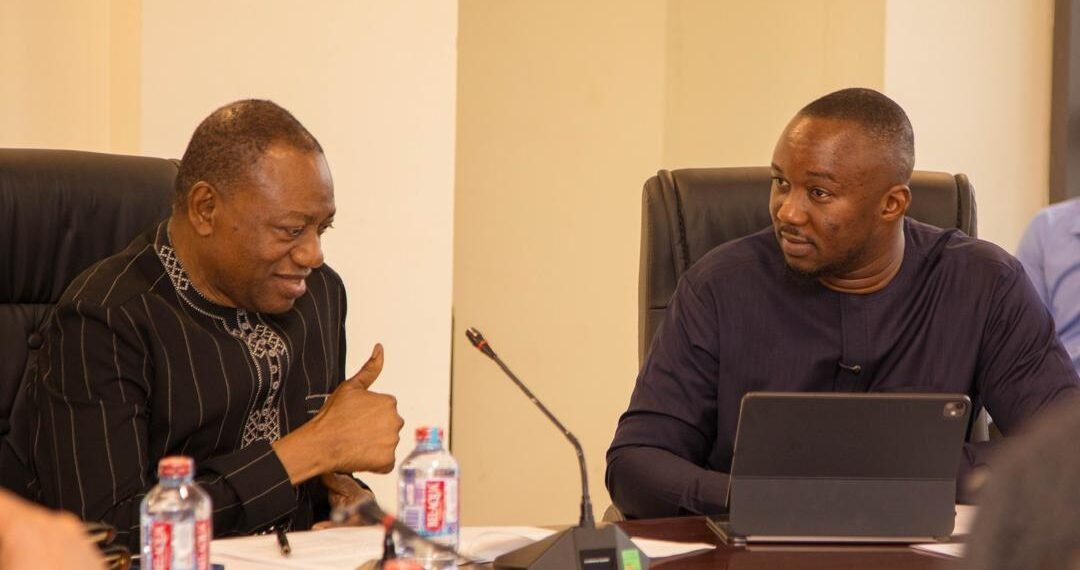 Gov’t Launches Technical Committee to Spearhead Work Abroad Program 1 Hon. Dr Rashid Pelpuo, Labour Minister and Malik Basintale, CEO YEA at the launch of the Work Abroad Technical Committee