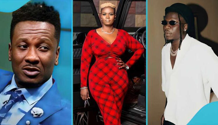 Asamoah Gyan, Ayisha Modi, and Stonebwoy