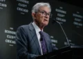 Federal Reserve Chair Jerome Powell issued a stark warning about the US economy during an Economic Club of Chicago event in Chicago on April 16.