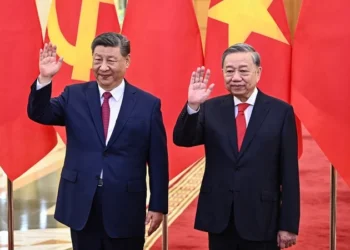 China, Vietnam Sign Dozens Of Agreements 10 Vietnam's communist party General Secretary Tô Lâm (R) and Chinese President Xi Jinping (L) wave during a meeting at the Office of the Party Central Committee in Hanoi as China, Vietnam Sign Dozens Of Agreements