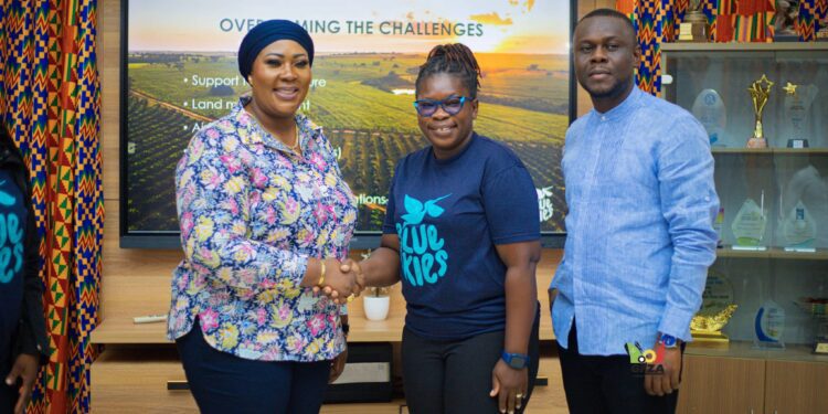 GFZA Deepens Stakeholder Engagement with Blue Skies, Great Giant 1 Dr. Mary Awusi, Madam Ruth Adjei, Investment, Authority