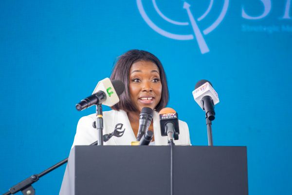 SML Alleges Upstream Contract...Expansion Amid GRA Dispute 2 Dr. Yaa Serwaa Sarpong Director of Support Services at SML Ghana speaking at the event