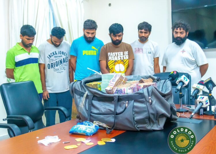 six Indian nationals arrested for gold trading