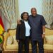 Vice President Naana Jane Opoku-Agyemang and President John Dramani Mahama