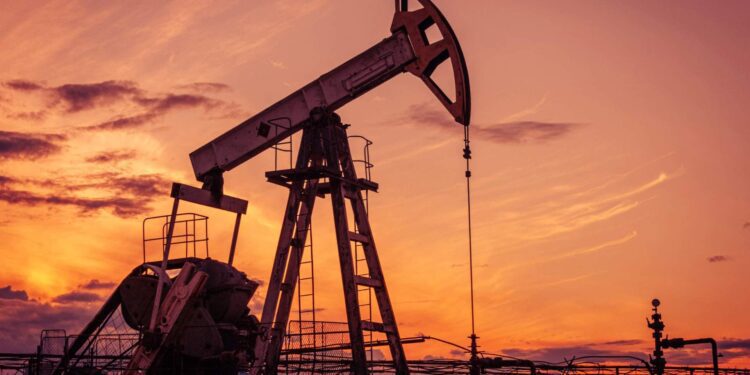 Onshore oil rig