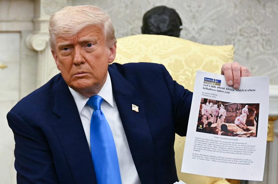 Trump confront South African president with so called evidence