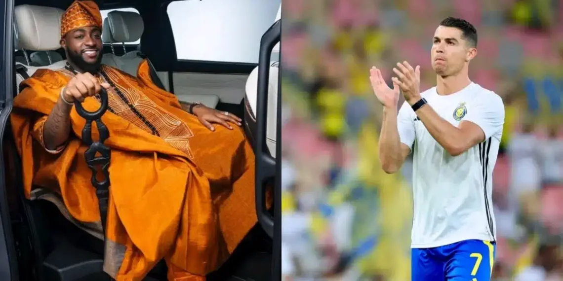 Davido and Christiano Ronaldo