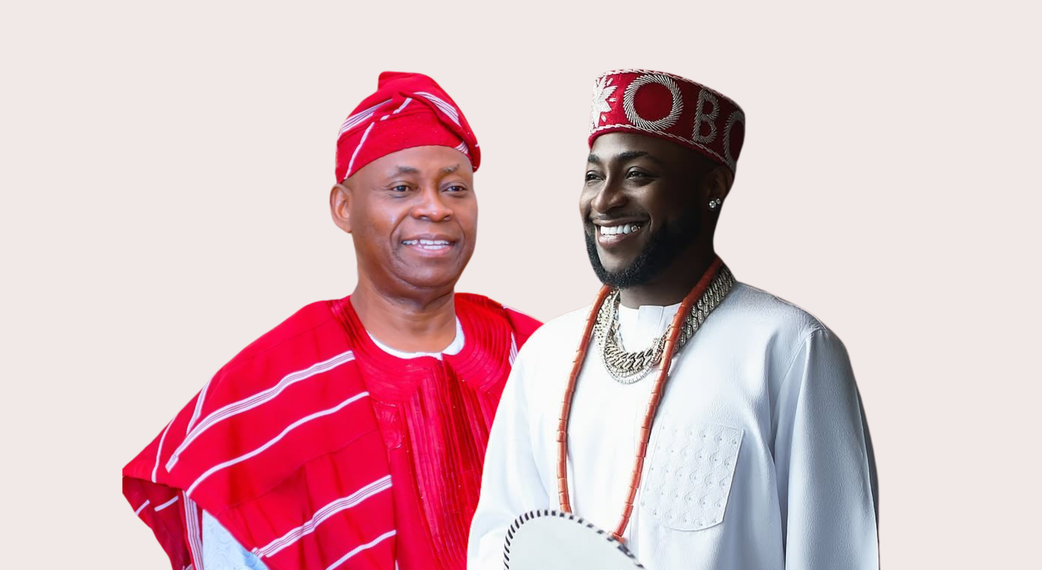 Davido and his father, Dr. Adedeji Adeleke