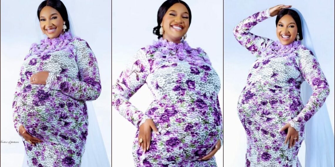 Yul Edochie Shares Maternity Shoot of Wife 1 Judy Austin, the second wife of Yul Edochie