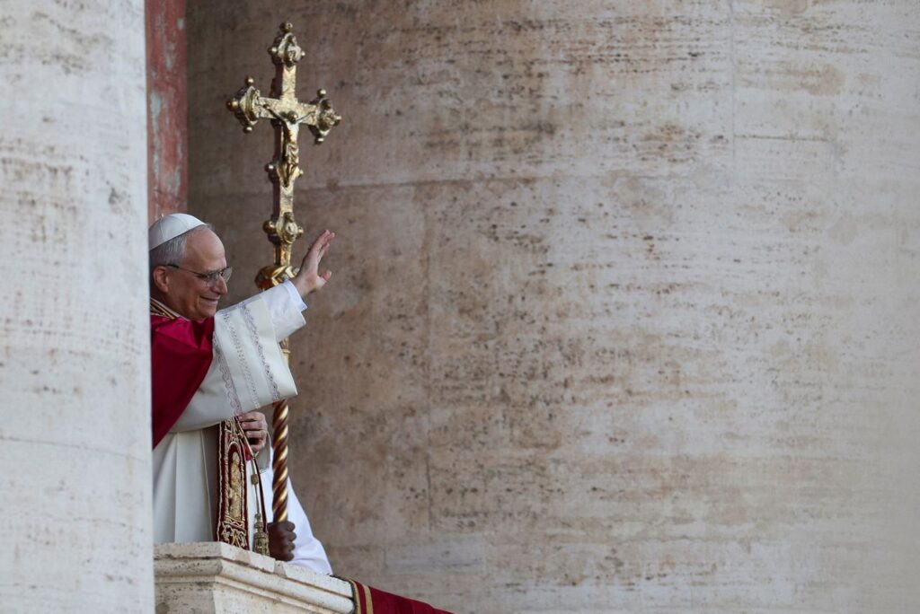 Robert Prevost is Pope Leo XIV 3 Pope Leo XIV waves to the masses below in St. Peter's Square.