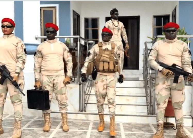 Lil Win’s Ibrahim Traoré Biopic Interrupted After Violent Invasion 1 Lil Win with his team