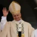 Pope Leo XIV holds Mass during the formal inauguration of his pontificate in St. Peter's Square attended by heads of state, royalty and ordinary faithful, Sunday, May 18, 2025.