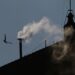 New Pope Elected 15 White smoke rises from the chimney on the Sistine Chapel on Thursday