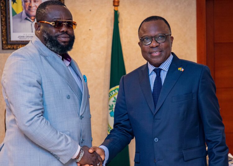 Accra Joins Global Coalition for Coastal Climate Resilience 1 Michael Kpakpo Allotey, Mayor Of Accra, Jules-Armand Aniambossou, French Ambassador, Accra, AMA