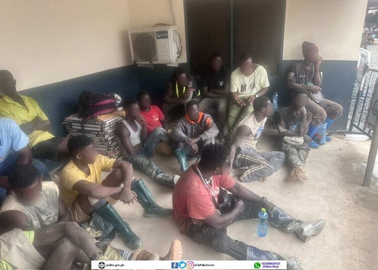 Police Intensify Anti-Galamsey Crackdown, Arrest 26 Suspects Nationwide 1 Police Intensify Anti-Galamsey Crackdown, Arrest 26 Suspects Nationwide, Police, Mining
