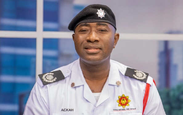 Kasoa Fire Contained by GNFS, Not Civilians, Says Service 3 DO II Desmond Ackah