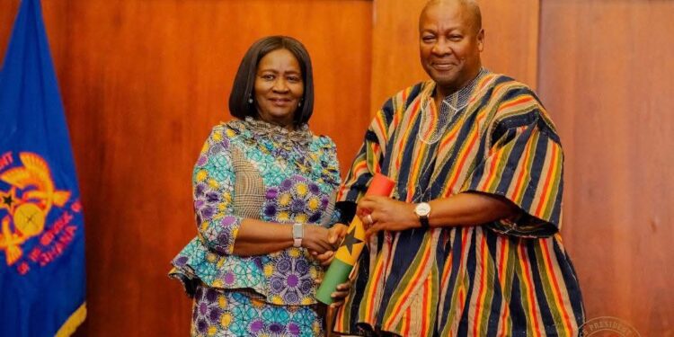 President Mahama Swears In New Police Council, Urges Bold Reset 1 President John Dramani Mahama, Vice President Jane Naana Opoku-Agyemang, Police, Service, Council