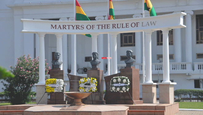 Judiciary issues pop as Ghana celebrates Martyrs Day