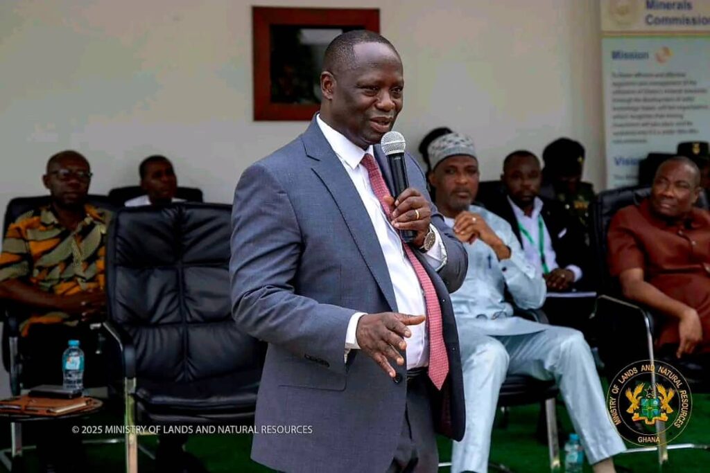 Government Launches National Anti-Illegal Mining Operations Secretariat 2 Hon. Emmanuel Armah Kofi Buah Minister for Lands and Natural Resources