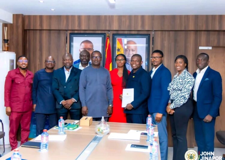 Implementation Committee together with Hon. John Abdulai Jinapor