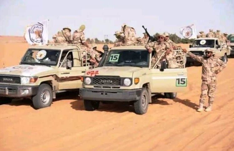 Khalifa Haftar's Libyan forces that participated in a RSF-attack on the camp of-Sudan's Joint Forces near the border