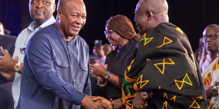 President John Dramani Mahama and Otumfuo Osei Tutu II