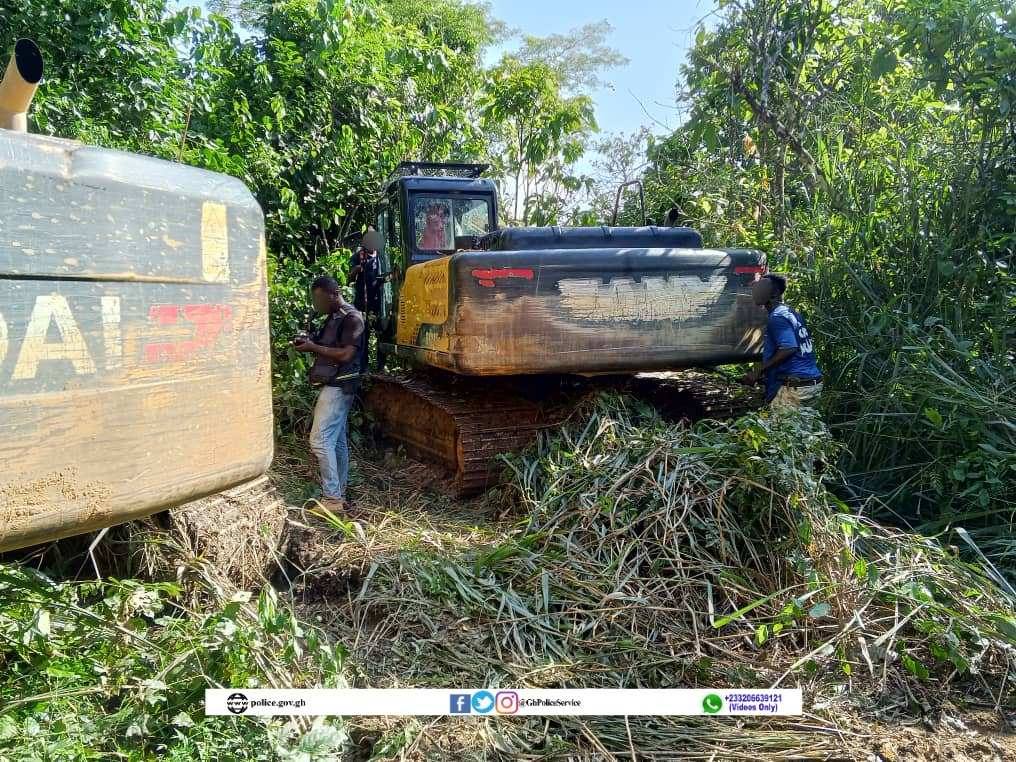 Police Clamp Down on Galamsey in Manso Adubia Enclave 2 Police Galamsey Clampdown 2