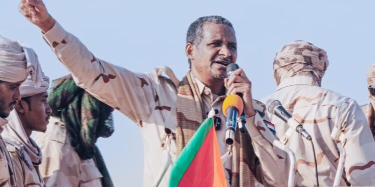 Sudan’s Warring Factions Rethink Regional Diplomacy 1 RSF leader speaks to his troops i Darfur on June 22 2025 1 802x485 1