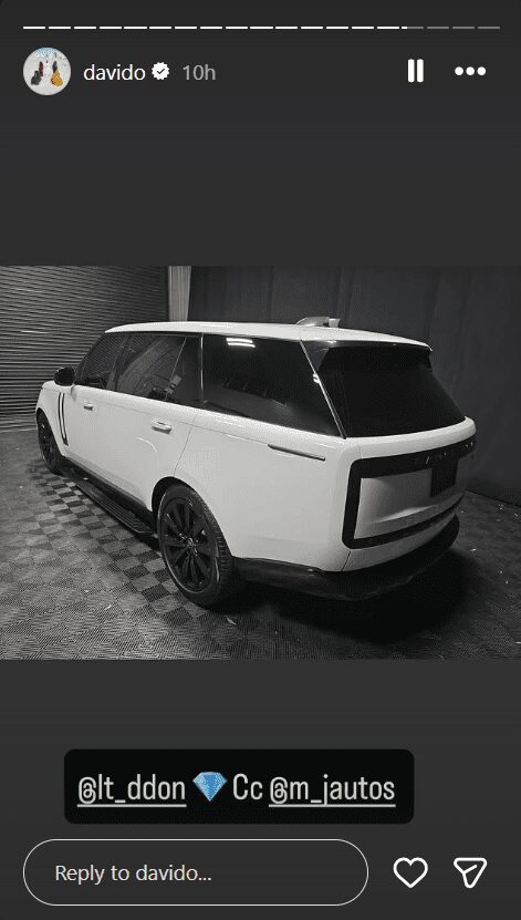 Davido Gifts Personal Assistant Lati Range Rover as Birthday Gift 2 Davido Gifts Personal Assistant Lati Range Rover as Birthday Gift