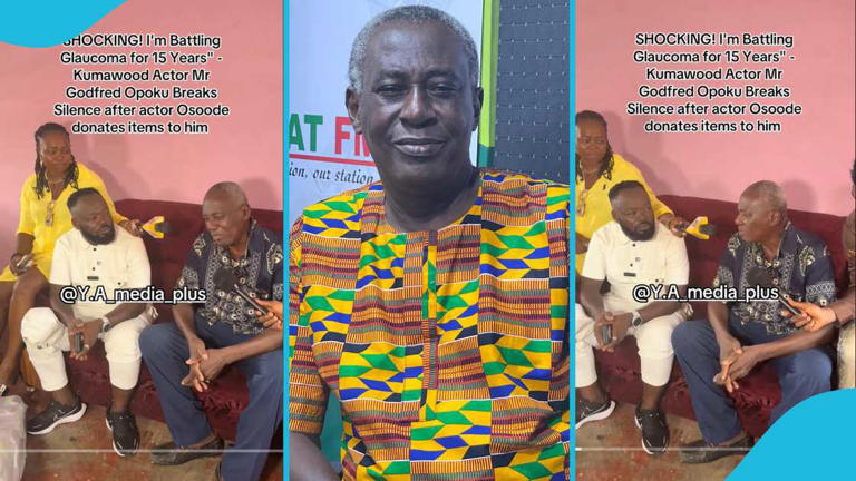 Ailing Kwaku Twumasi Cries Over Donation From Osoode 8 Actor on Health Challenges as Osoode Visits