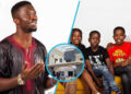 Kwaku Manu with his children
