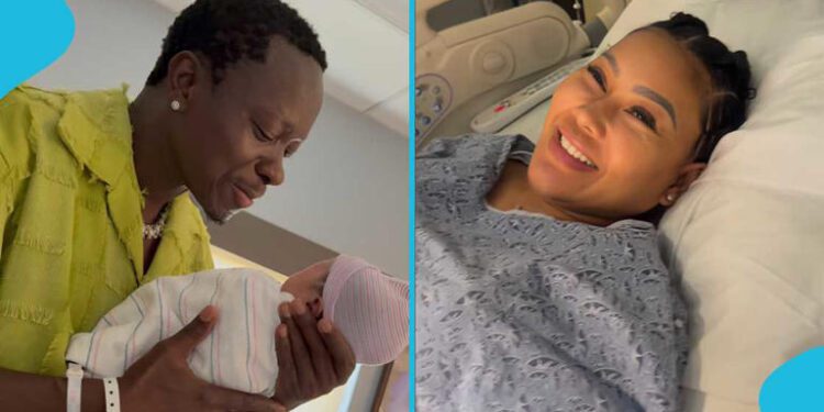 Michael Blackson Welcomes Child with His Fiancée 1 Michael Blackson with his newborn son and his fiancée, Rada Darling