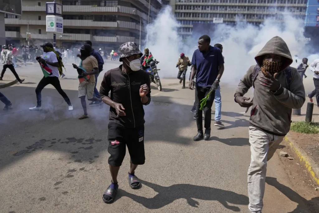 Kenya Braces For Protests On Deadly Anniversary 2 protesters at kenya 1