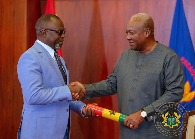 President John Dramani Mahama and Attorney General Dr Dominic Ayine