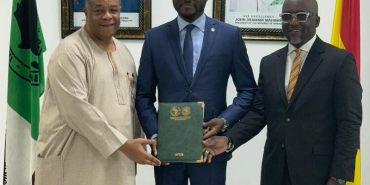 GIIF, AfDB, and 24H+ Secretariat Sign Landmark Agreement to Develop Volta Economic Corridor 1 GIIF, AFDBank & 24-Hour Secretariat leadership at the signing of the landmark agreement