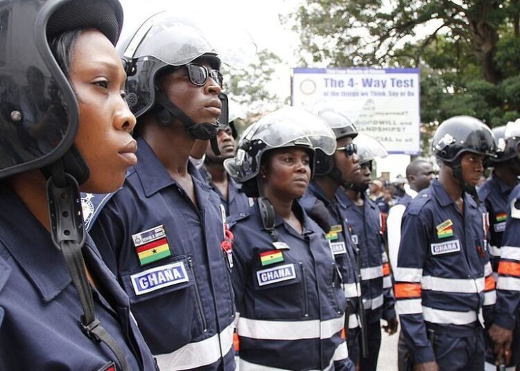 Health Ministry Hails Police After Arrest of Suspected Recruitment Scammer 1 Some Officers of the Ghana Police Service
