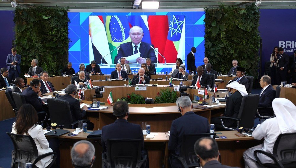 Heads of state of the 11 largest emerging economies during the signing of the Joint Declaration